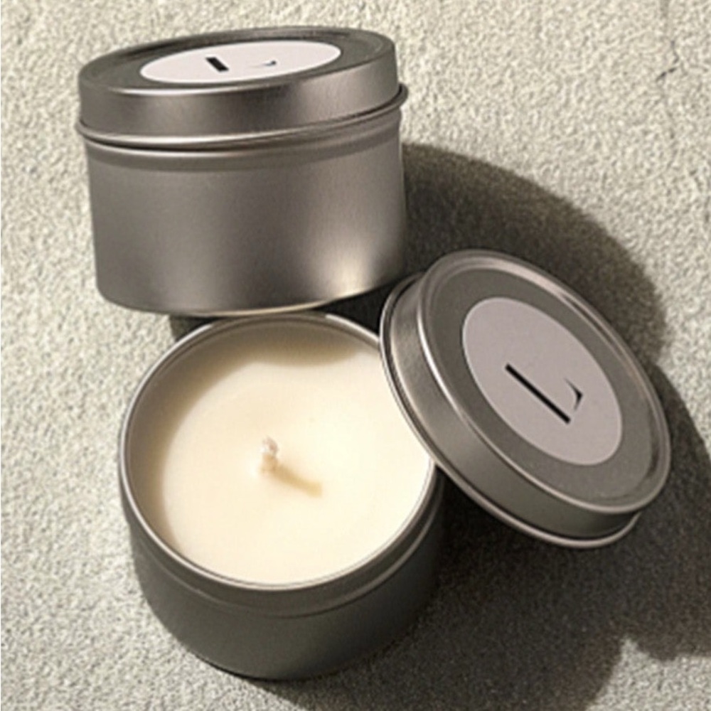 Mini Tin Travel Candle in Lavender Scent (set of 2)